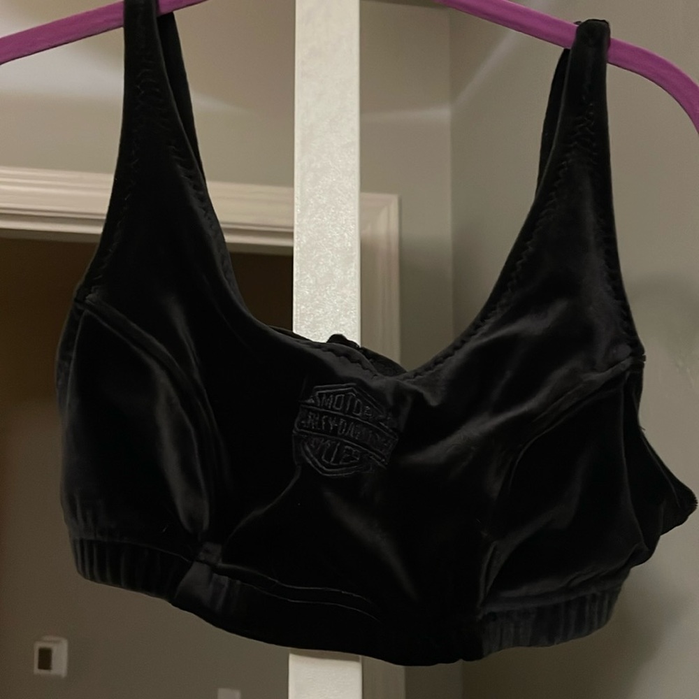 Harley Davidson velvet bralette